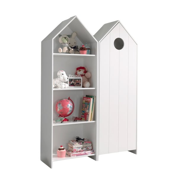 Biela otvorená detská šatníková skriňa 115x171,5 cm CASAMI – Vipack