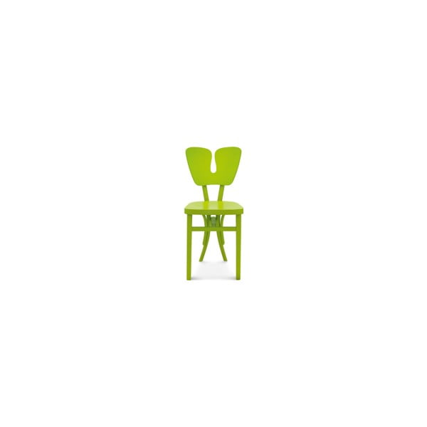 Zelená drevená stolička Fameg Gitte