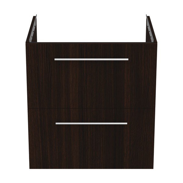 Tmavohnedá závesná skrinka pod umývadlo v dekore duba 60x63 cm i.Life B – Ideal Standard