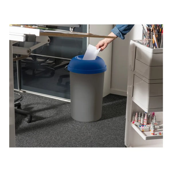 Modré plastové veko na odpadkový kôš na triedený odpad – Addis-image-1