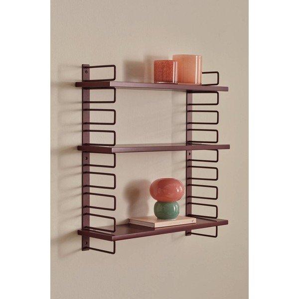 Červená poschodová kovová polica 54 cm Iseo – Ellos Home-image-1
