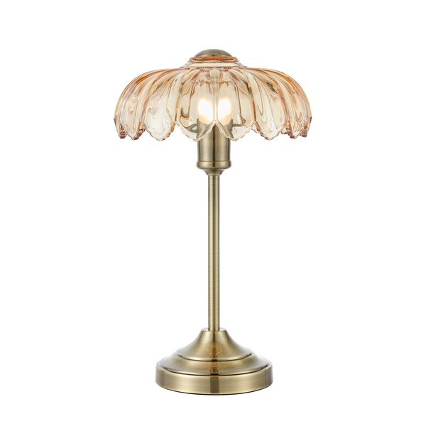 Stolová lampa v mosadznej farbe/jantárová (výška  43 cm) Kurage – Markslöjd