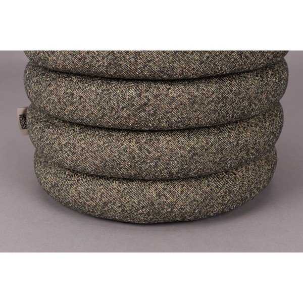 Hnedý taburet z textílie buklé Fern – Dutchbone-image-3