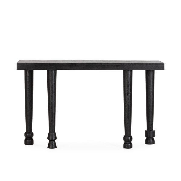 Čierny konzolový stolík z mangového dreva 40x130 cm Inaya – MOME