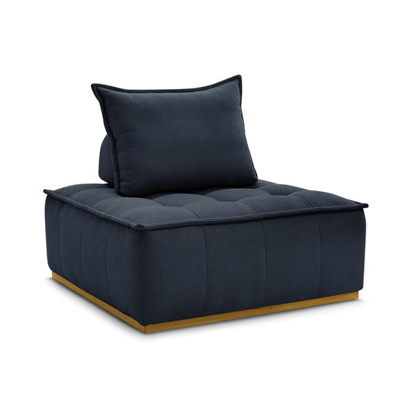 Tmavomodré ženilkové kreslo Elisa – Bobochic Paris