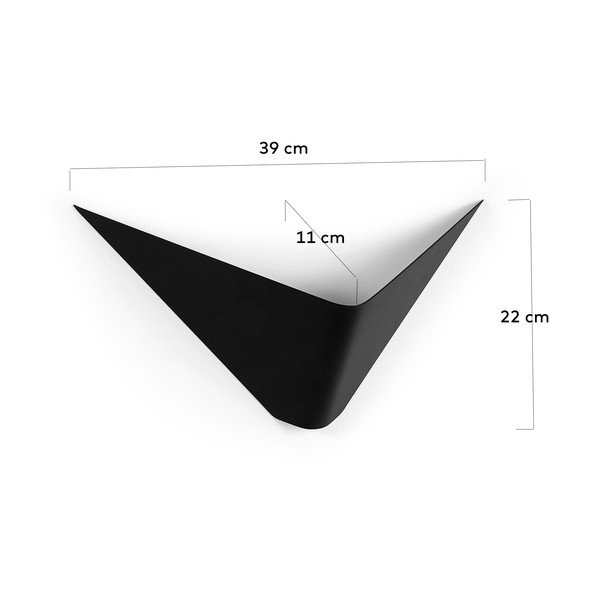 Čierne kovové nástenné svietidlo Ginebra - Kave Home-image-4