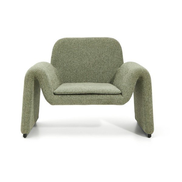 Zelené ženilkové kreslo Melvia – Kave Home-image-2