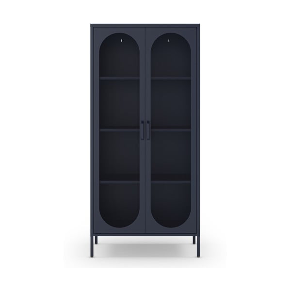 Tmavomodrá skrinka 80x170 cm Diora – Marckeric