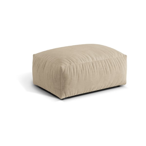 Béžová zamatová modulárna podnožka Martina – Micadoni -image-1