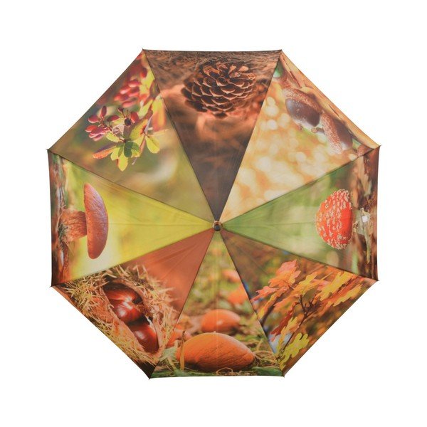 Dáždnik s rúčkou s jesenným dizajnom Esschert Design, ø 120 cm-image-1