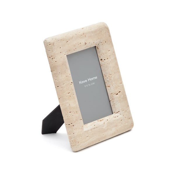 Béžový kamenný stojací rámček 23x18 cm Muire – Kave Home