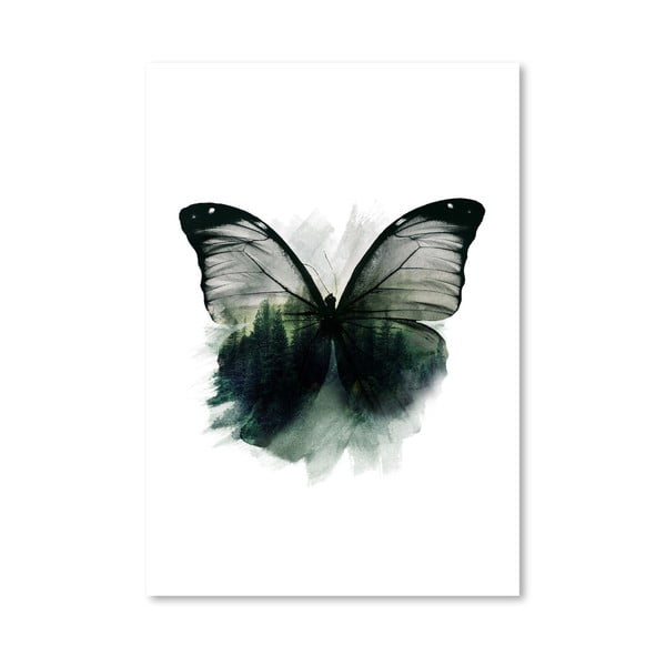 Plagát Americanflat Double Butterfly, 30 × 42 cm