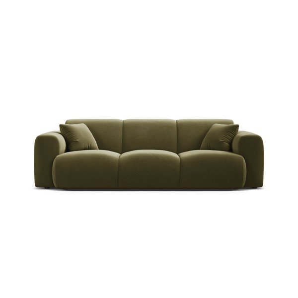 Khaki zamatová pohovka 235 cm Molino – Micadoni -image-2