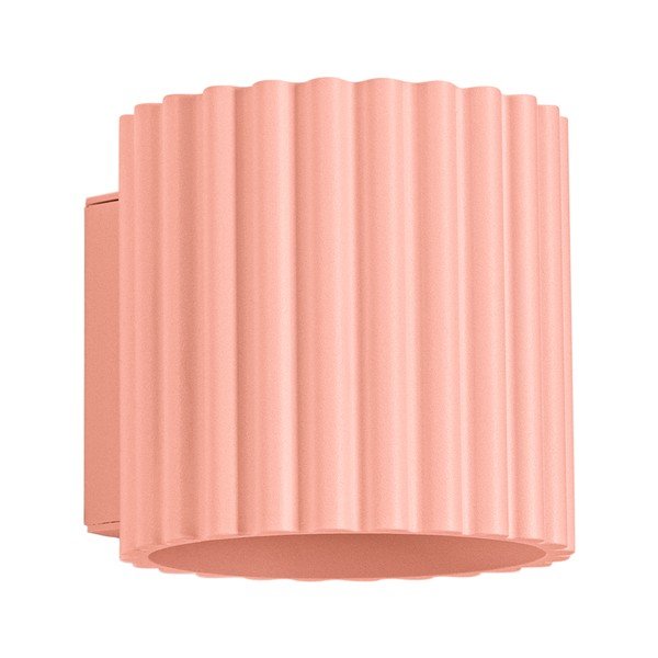 Broskyňové nástenné svietidlo ø 10 cm Zora – Sollux