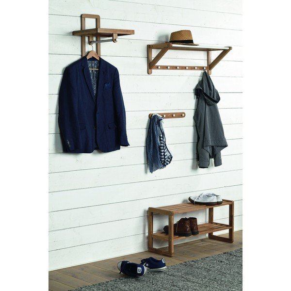 Prírodná dubová polica na topánky Rowico Gorgona-image-1