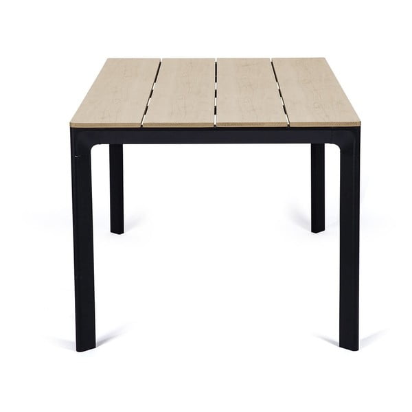 Súprava 4 čiernych jedálenských stoličiek Kai a prírodného stola Thor - Bonami Essentials-image-3