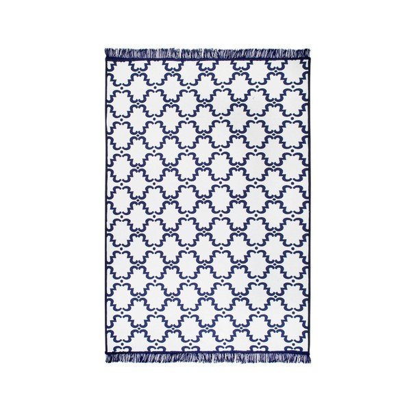 Modro-biely obojstranný koberec Risus, 140 × 215 cm-image-1
