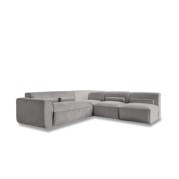 Svetlosivá rohová pohovka (pravý roh) Flex Felix – Miuform