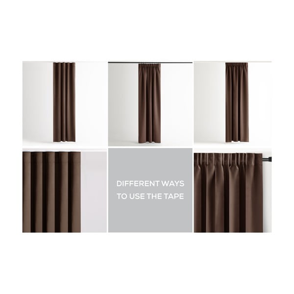 Hnedý dimout záves 140x245 cm Kierra – Restilo-image-4