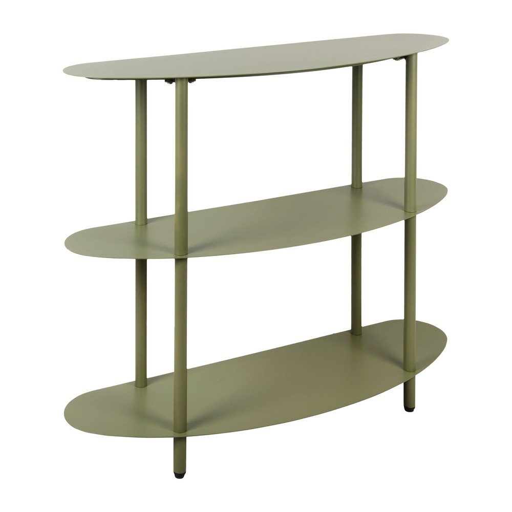E-shop Zelený kovový regál 90x82x28 cm Riqueza – Leitmotiv