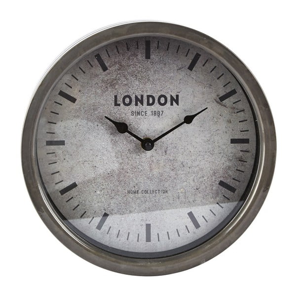 Nástenné hodiny KJ Collection Clear Silver, 26 cm