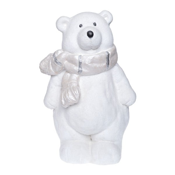 Biela keramická dekoratívna soška Ewax Polar Bear, výška 39 cm