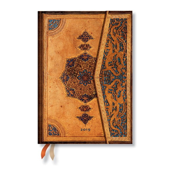 Diár na rok 2019 Paperblanks Safavid Verso, 13 × 18 cm