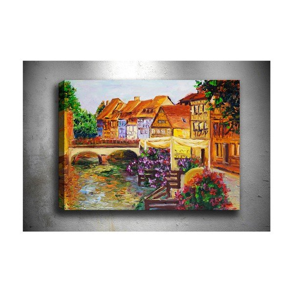 Obraz Tablo Center Small Town, 70 × 50 cm