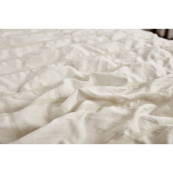 Béžové krepové obliečky na jednolôžko 140x200 cm Naomi – My House-image-3