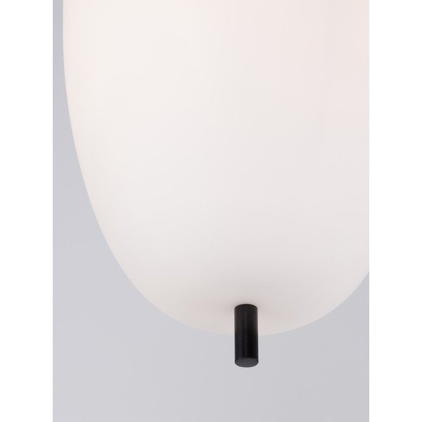 Biele/čierne sklenené závesné svietidlo ø 27 cm Lato – Nova Luce-image-4