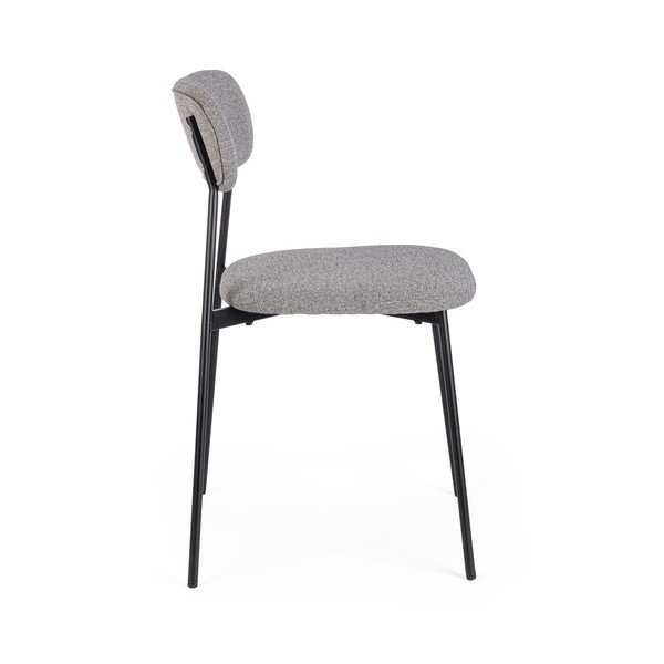 Sivá čalúnená jedálenská stolička Inka – Yes Everyday-image-3