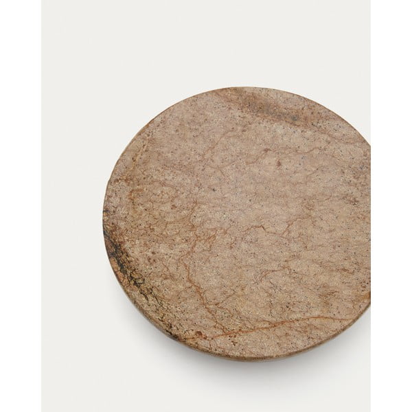 Mramorová nádobka na mydlo v prírodnej farbe Spalsh – Kave Home-image-3