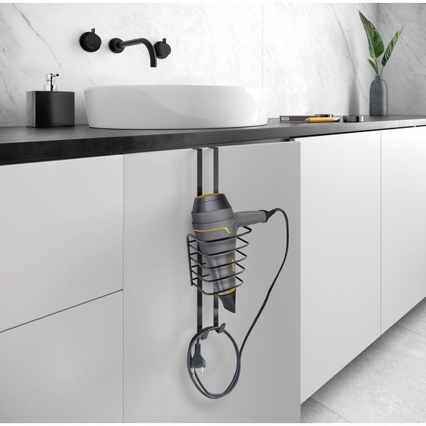 Závesný oceľový držiak na fén Origin - Metaltex-image-1