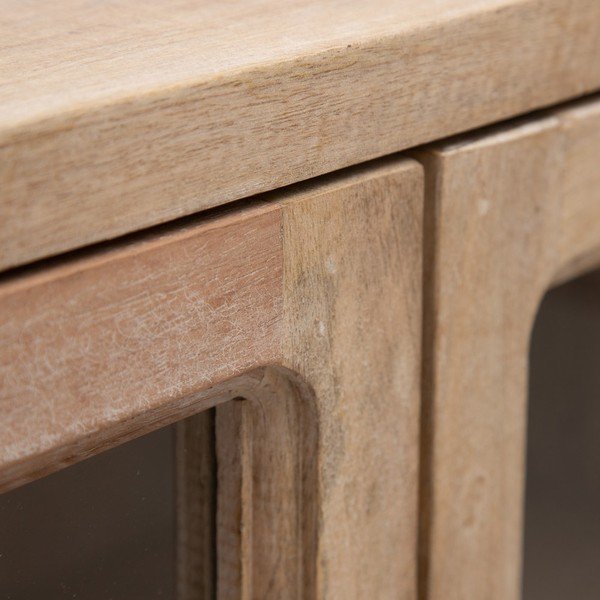 Vitrína z mangového dreva v prírodnej farbe 160x71 cm – Ixia-image-4