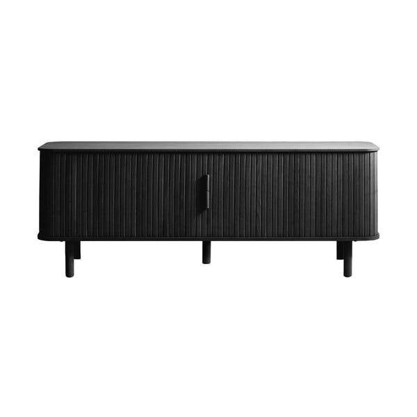 Čierny TV stolík v dekore duba 160x56 cm Cavo – Unique Furniture-image-3
