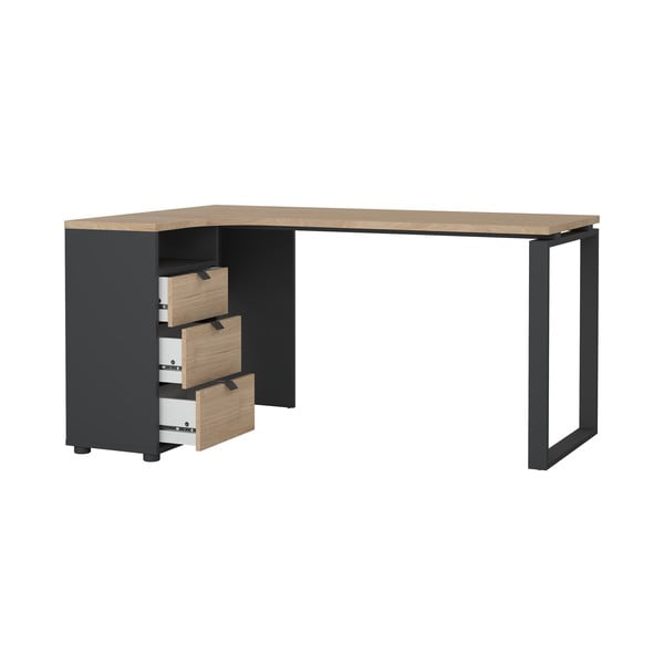 Pracovný stôl s doskou v dubovom dekore 100x150 cm Sign – Tvilum-image-4