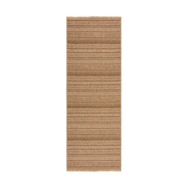 Vonkajší behúň v prírodnej farbe 80x230 cm Farah Stripe – Flair Rugs