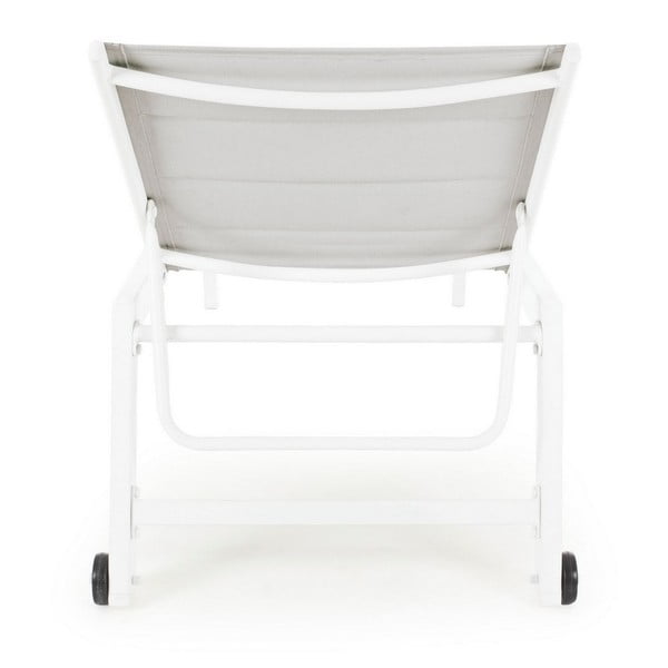 Biele kovové záhradné ležadlo Hilde – Bizzotto-image-4