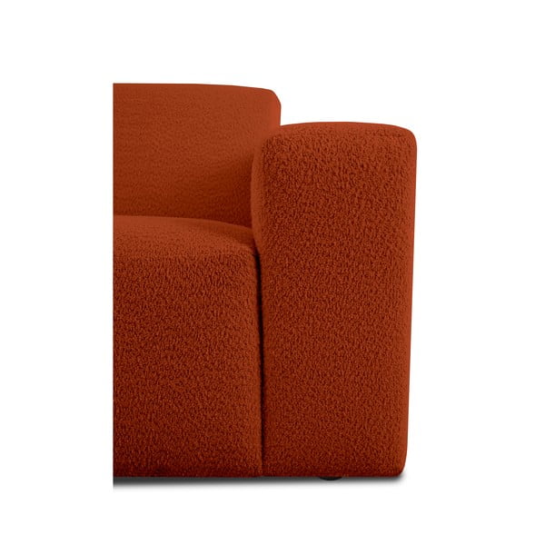 Modul pohovky z textílie buklé v tehlovej farbe (pravý roh) Roxy – Scandic-image-4