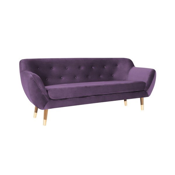 Fialová trojmiestna pohovka Mazzini Sofas Amelie-image-3