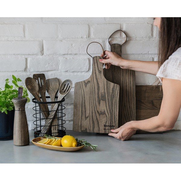 Servírovací drevený mlynček a dosky v súprave 3 ks Rustic – Bonami Selection-image-1