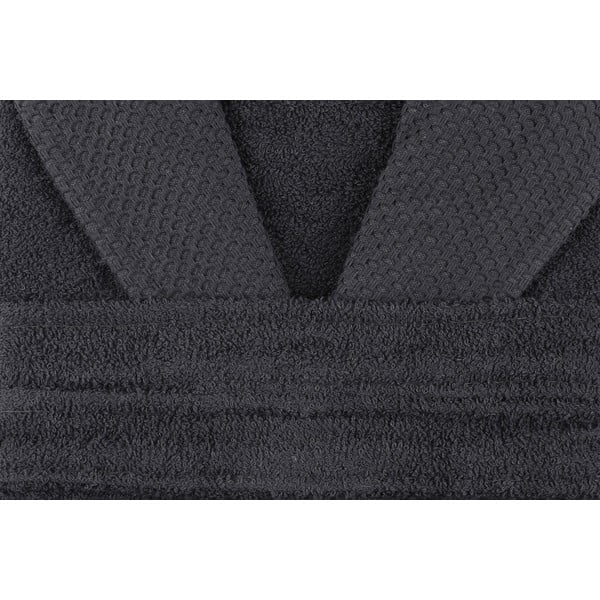 Antracitovosivý bavlnený župan veľkosť M Cappa – Foutastic-image-3