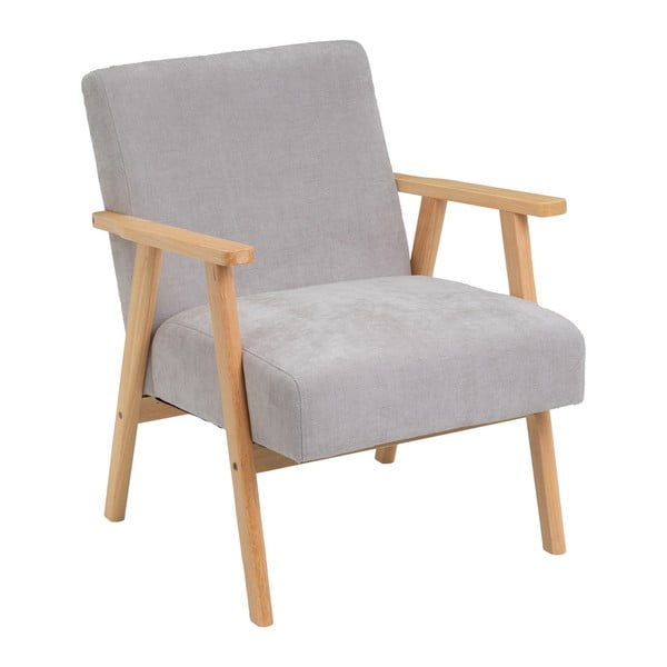 Sivé ženilkové kreslo Vintage – Casa Selección