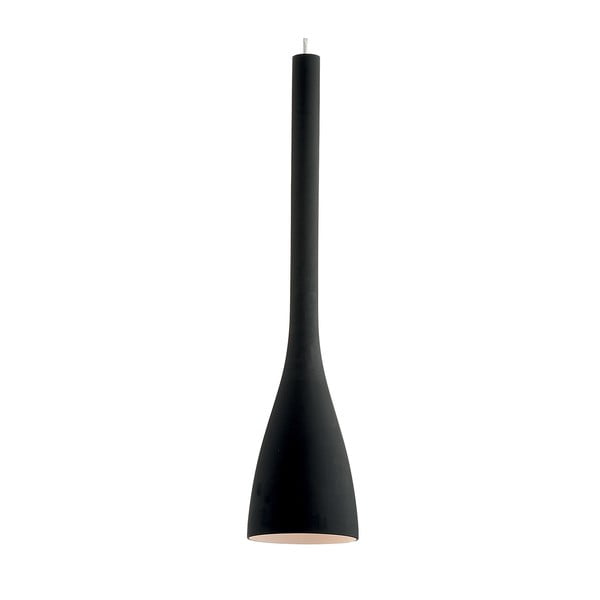 Závesné svieidtlo Evergreen Lights Black Flute, 65 cm