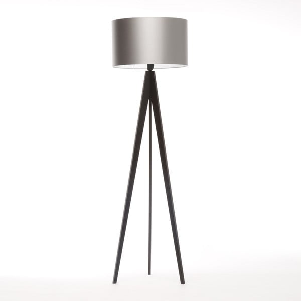 Stojacia lampa Artista Black/Silver, 125x42 cm