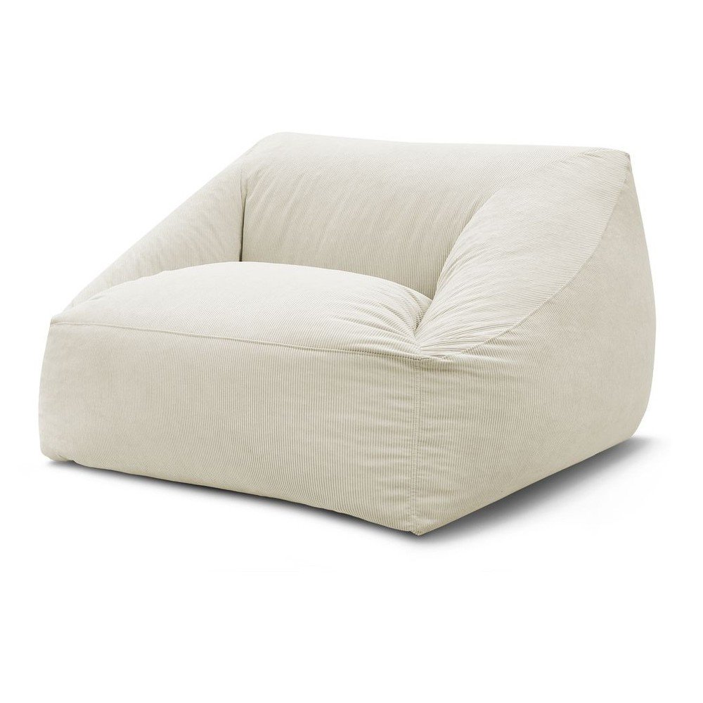 Béžový menčestrový sedací vak Lilibet – Bobochic Paris