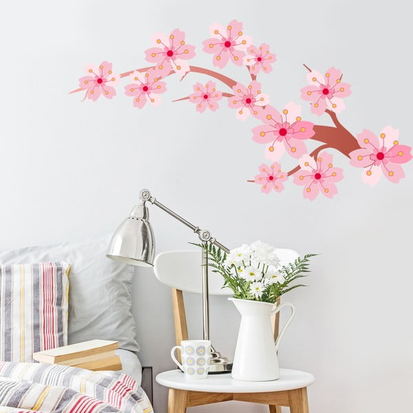 Samolepka Cherry Blossom, 70x50 cm