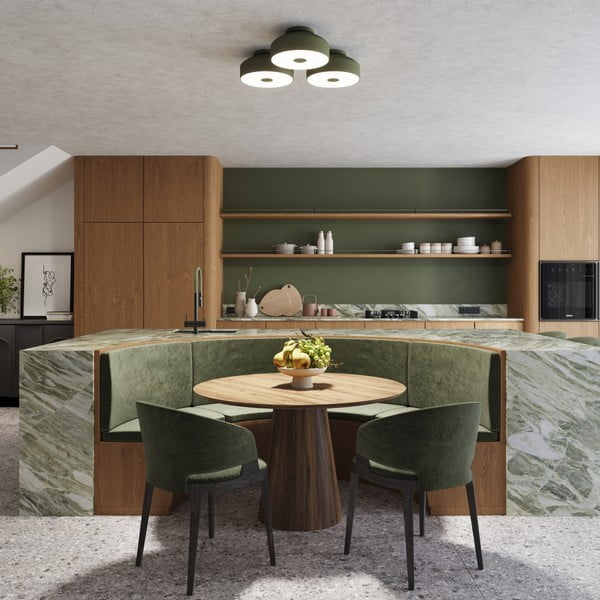 Zelené stropné svietidlo Blacko – Sollux-image-2