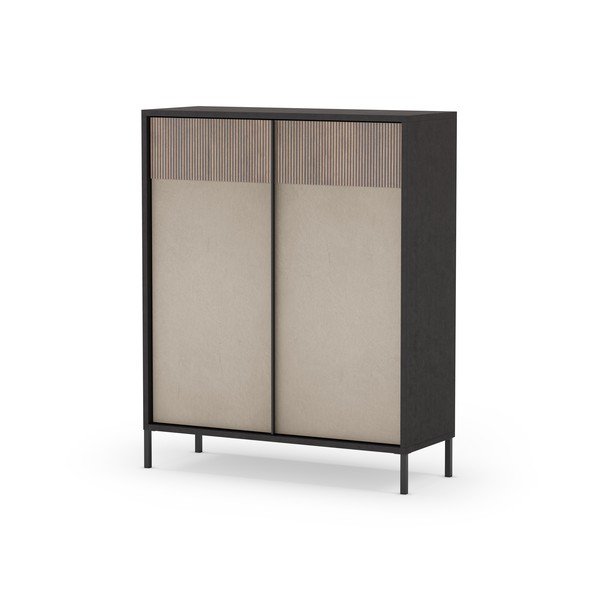 Antracitovo-svetlohnedá skrinka 106x130 cm Amalia – Marckeric-image-1