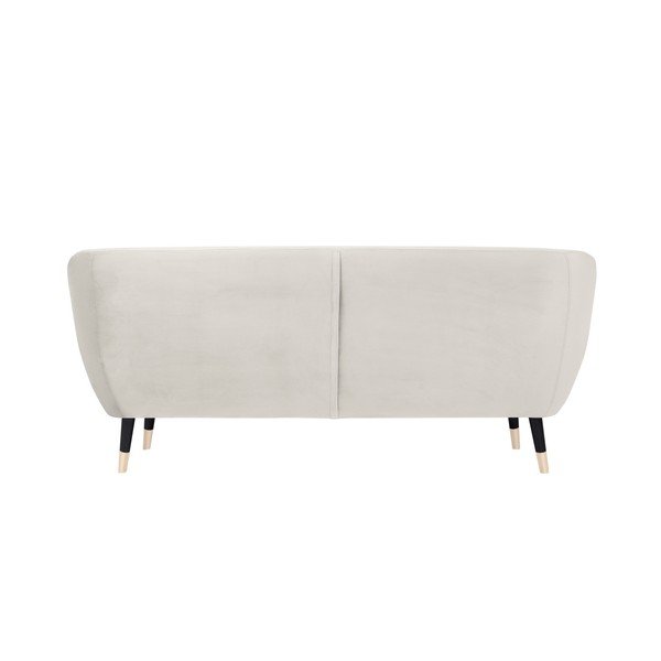 Krémová pohovka s čiernymi nohami Mazzini Sofas Benito, 188 cm-image-4
